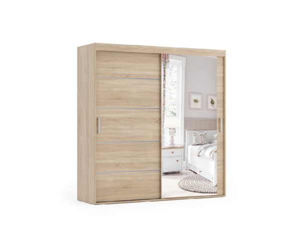 Szafa na wymiar dwudrzwiowa KORA Wysokość: 215 cm