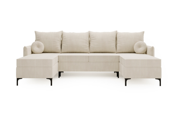 Narożnik LEON U z funkcją spania + sprężyna bonell